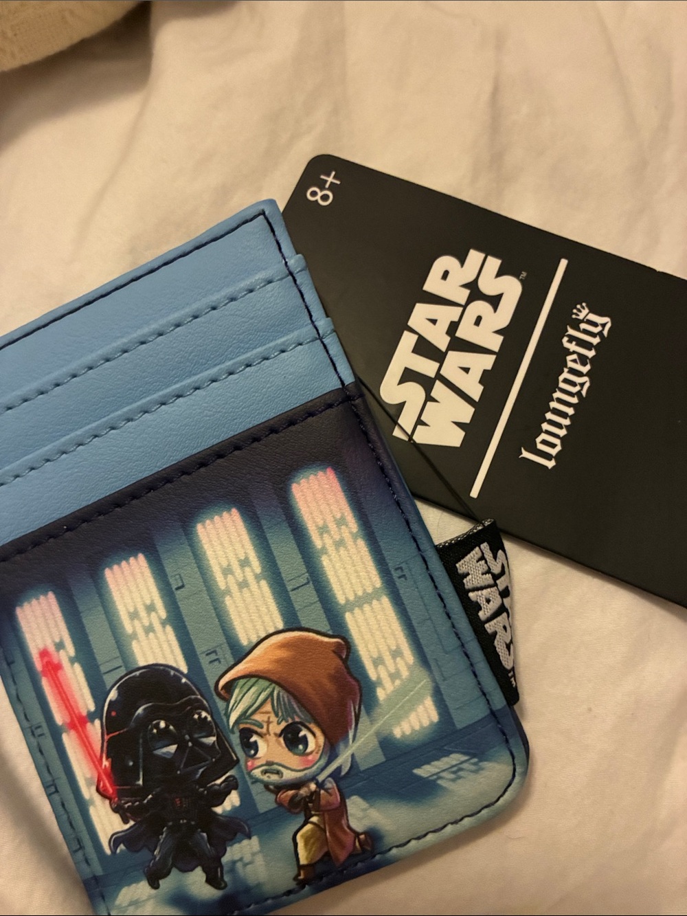 Loungefly Light Blue Star Wars Darth Vader & Jedi Cardholder